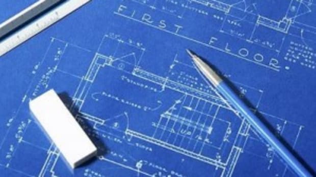 House blueprint pencil drafting outline