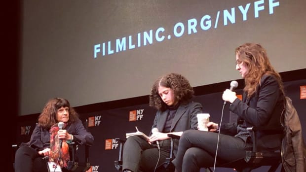 At the New York Film Festival press conference, film critic Amy Taubin interviews ZAMA writer and director Lucrecia Martel.