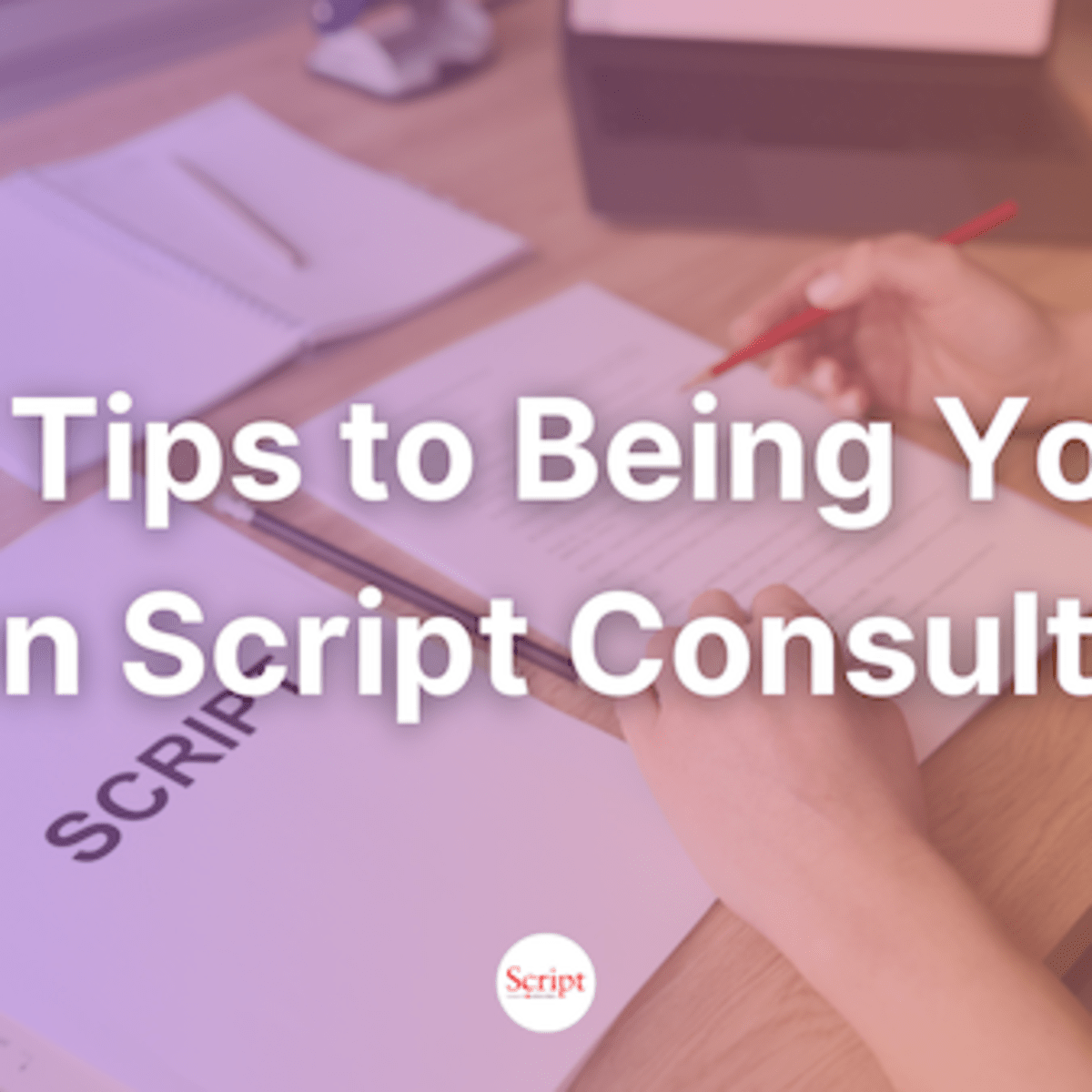 Consultant encouraging juniors to sign scripts given to them by