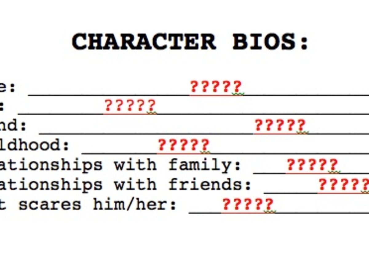 Character Bios Template