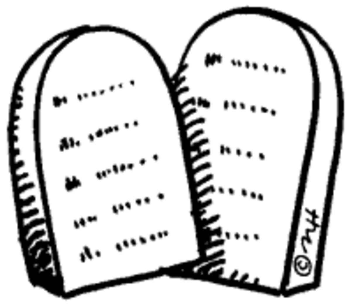 stone tablets, ten commandments