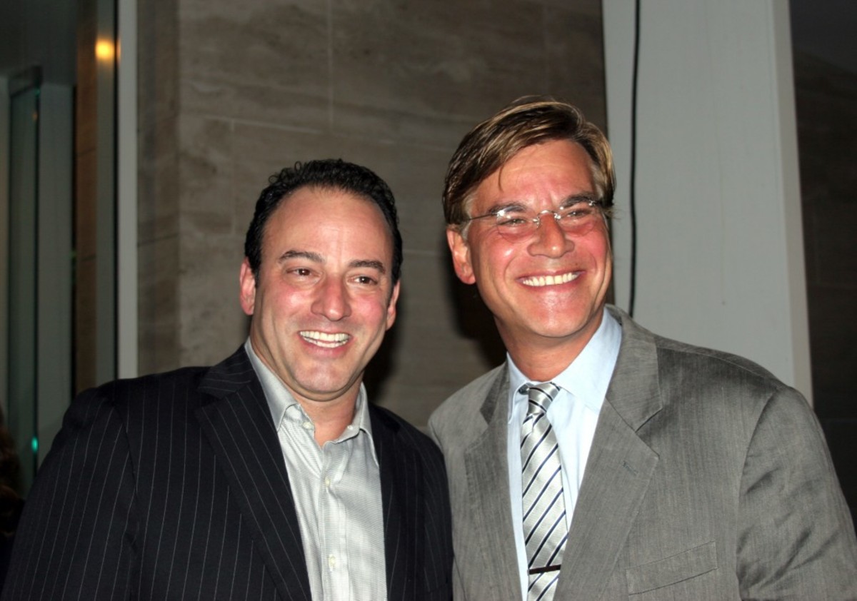 Final Draft, Inc. CEO and Co-Founder Marc Madnick and 2010 Final Draft, Inc. Hall of Fame honoree, screenwriter Aaron Sorkin.