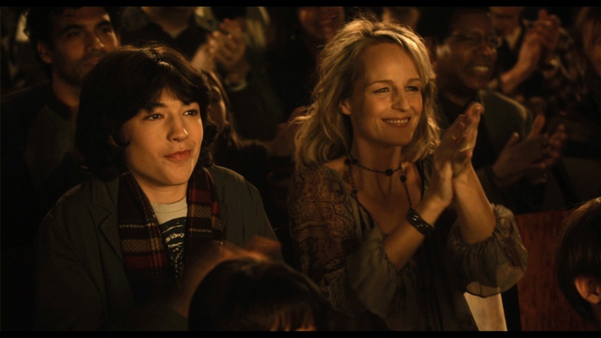 Ezra Miller and Helen Hunt in Every Day, written/directed by Richard Levine.