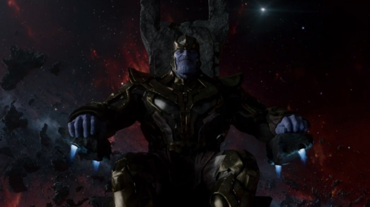 Thanos first appeared in the Marvel Cinematic Universe when Perlman chose him as the villain in the first drafts of the 'Guardians of the Galaxy' script. (photo: Marvel Studios)