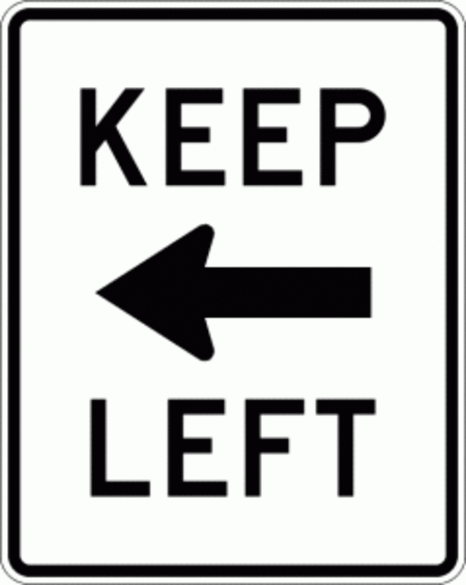 keep left