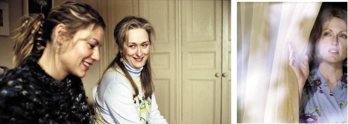  (Left- Claire Danes and Meryl Streep in The Hours, written by David Hare.) (Right - Julianne Moore)