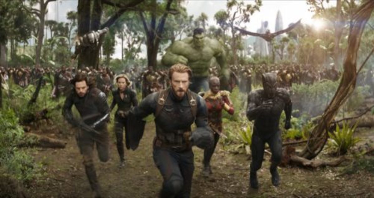  Don Cheadle's War Machine (top left) flies high again in the new Avengers: Infinity War trailer.