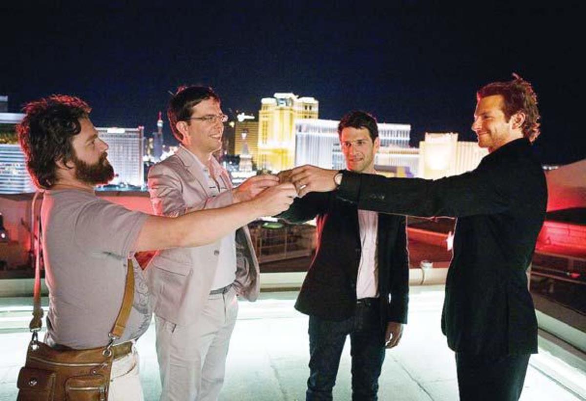  The “Wolfpack” toasting in Las Vegas in The Hangover