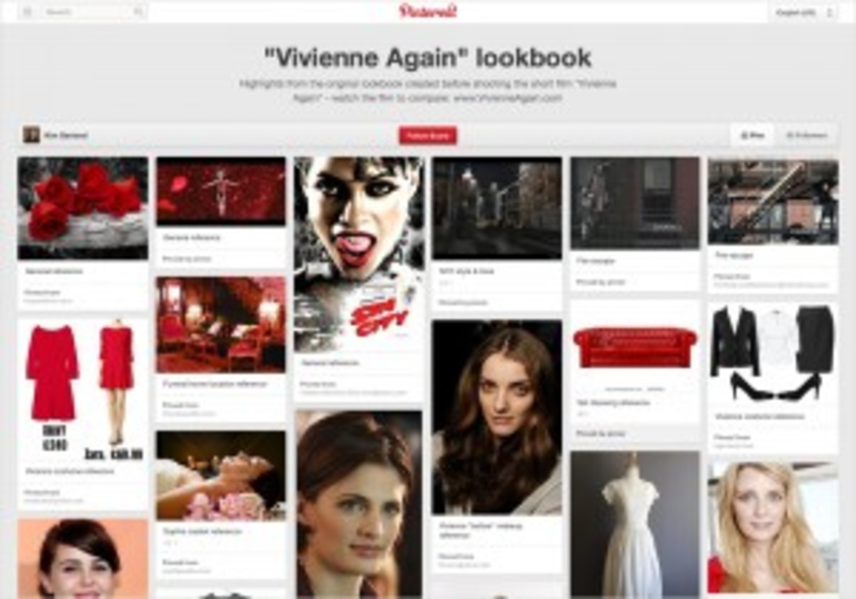 "Vivienne Again" lookbook on Pinterest.