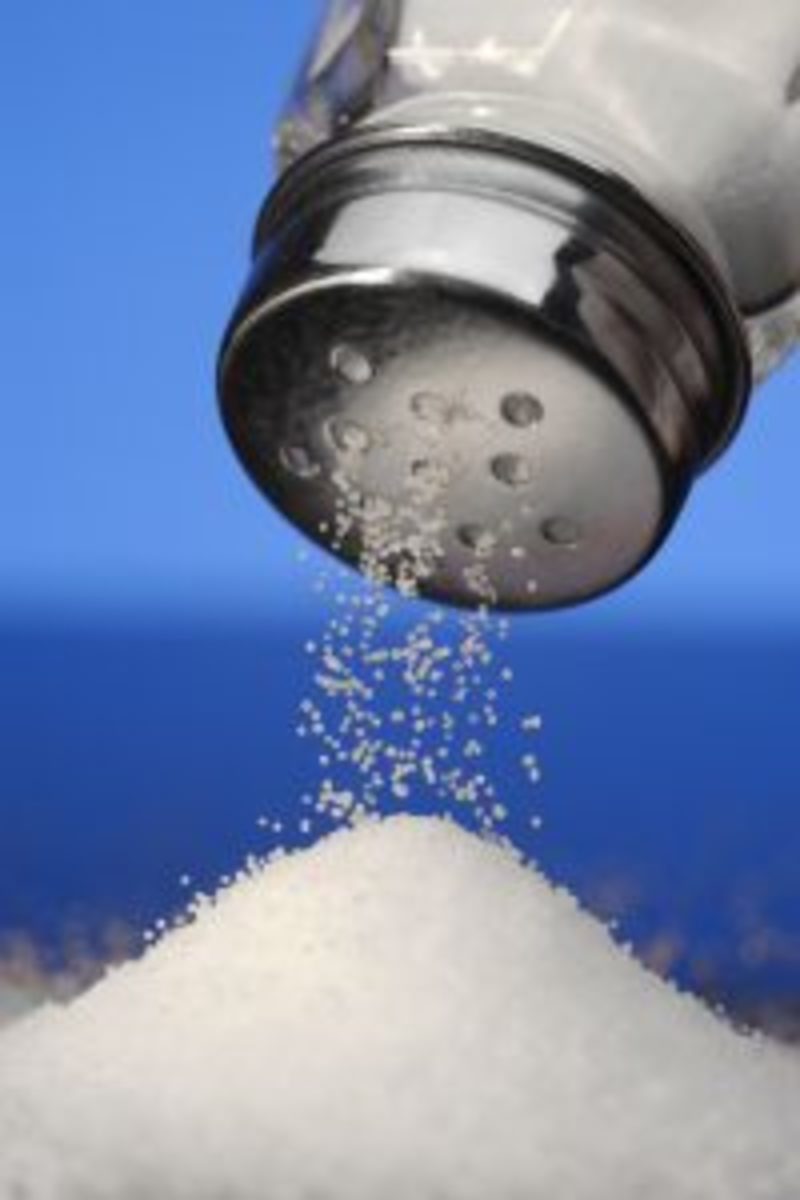 salt shaker sprinkling salt