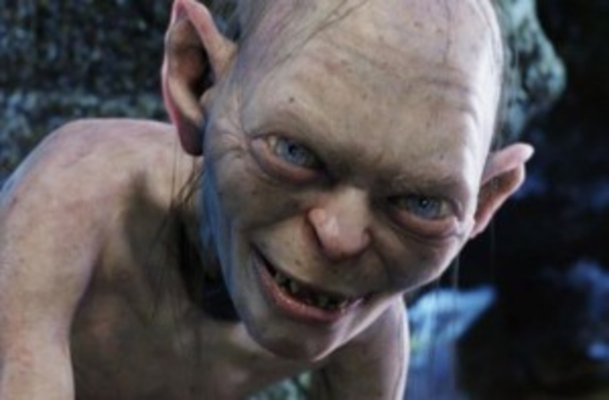 Gollum in Lord of the Rings: The Fellowship of the Ring.