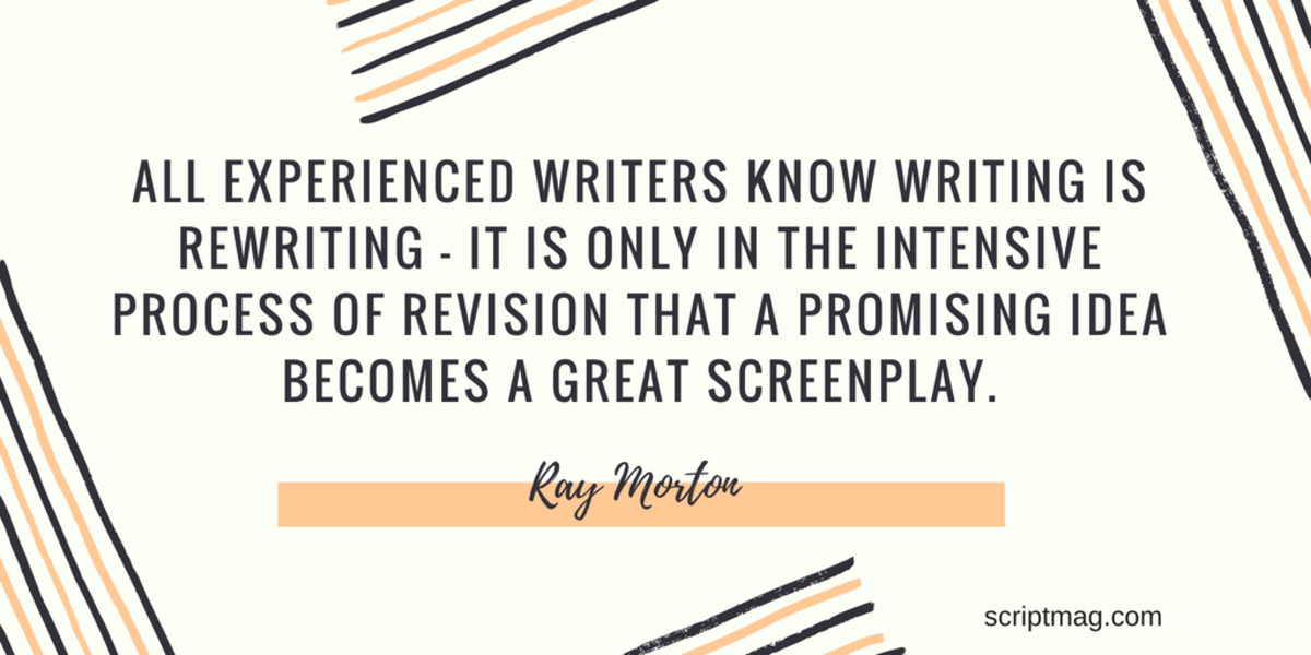 Ray Morton warns of the many distractions on the path to being a professional screenwriter and explains the goal that is most important... writing a great script.