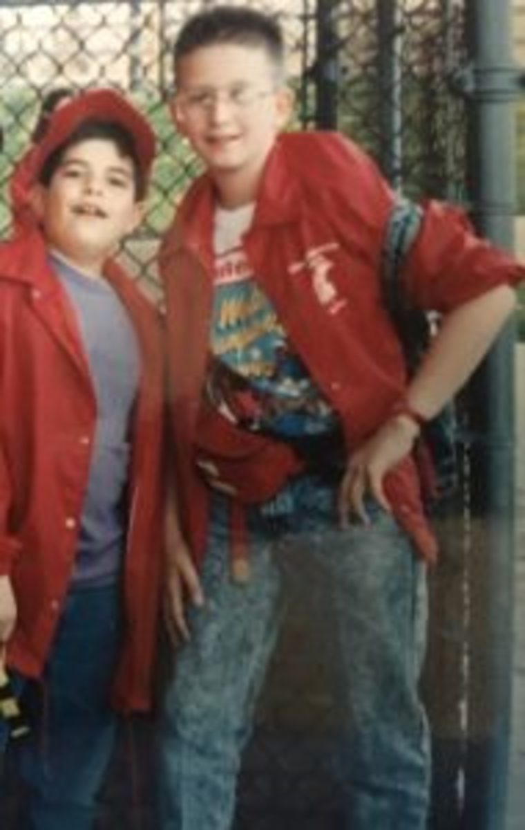 Shaun and I in the 6th grade.
