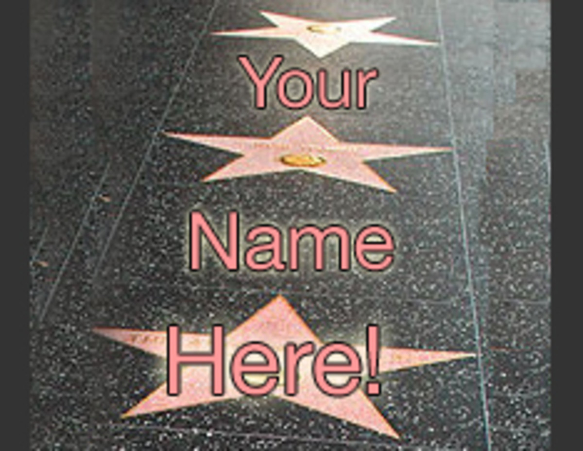 Your Name on The Walk of Fame