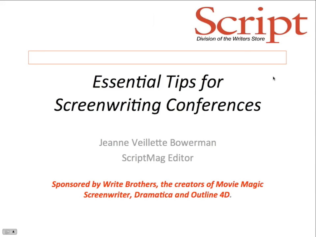 Essential Tips for Screenwriting Conferences Script Magazine