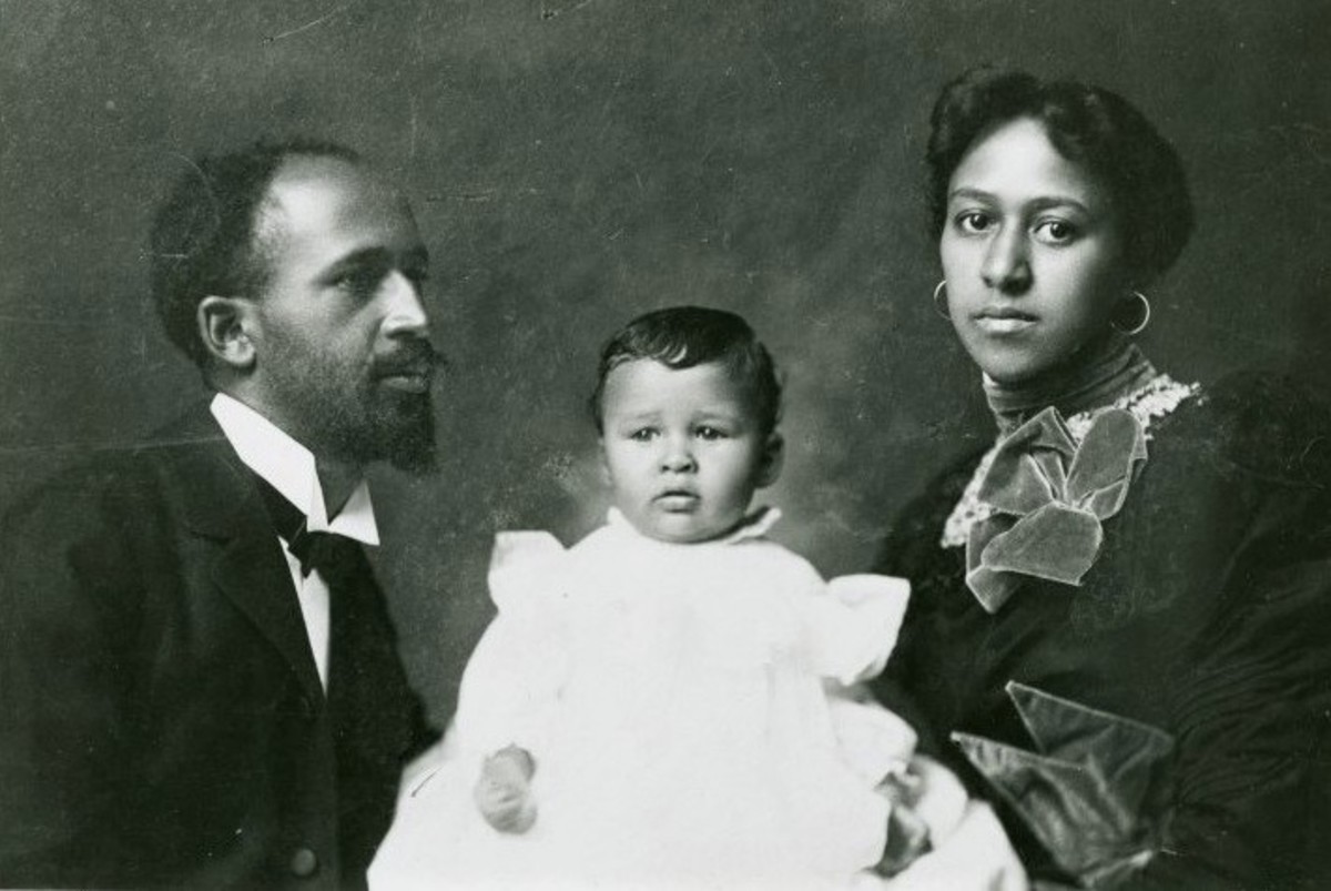 W.E.B. Du Bois with wife Nina and daughter Yolande