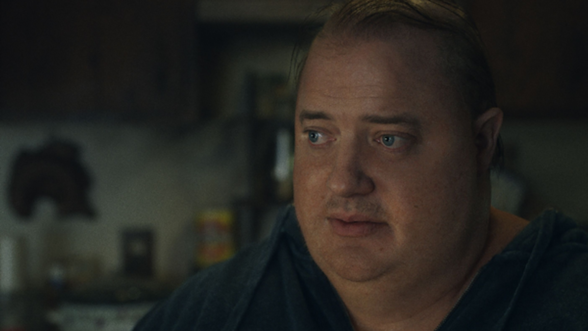Brendan Fraser as Charlie in The Whale. Courtesy A24.
