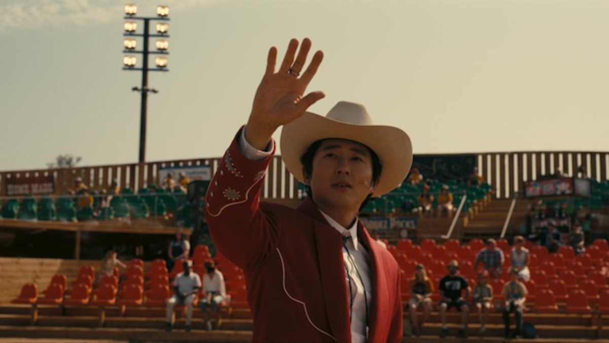 Steven Yeun as Ricky “Jupe” Park in Nope, written, produced and directed by Jordan Peele. Photo courtesy © 2022 Universal Studios.