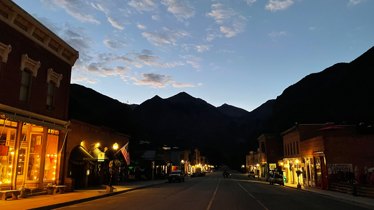 Early morning Telluride, CO prior to the Telluride Film Festival. Photo by Kathryn S. Schiller, used with permission