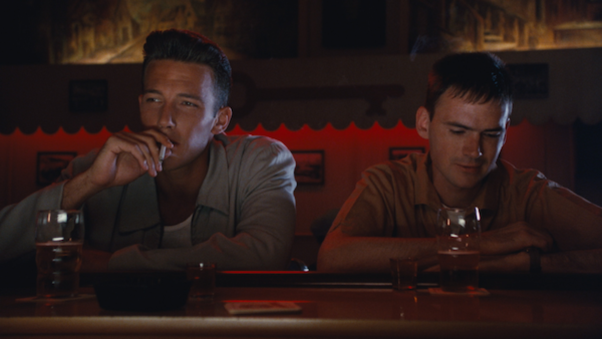 [L-R] Ben Affleck as Gunner Casselman and Jeremy Davies as Sonny Burns in GOING ALL THE WAY The Director’s Edit. Courtesy Oscilloscope Laboratories.