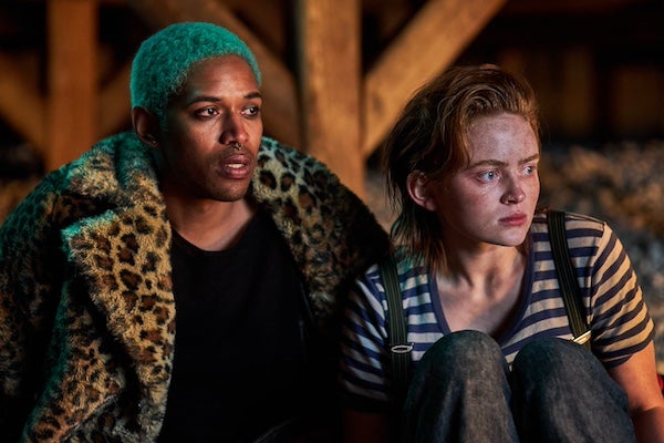 Sadie Sink and Kelvin Harrison Jr. in O'DESSA. Photo by Nikola Predovic, Courtesy of Searchlight Pictures.