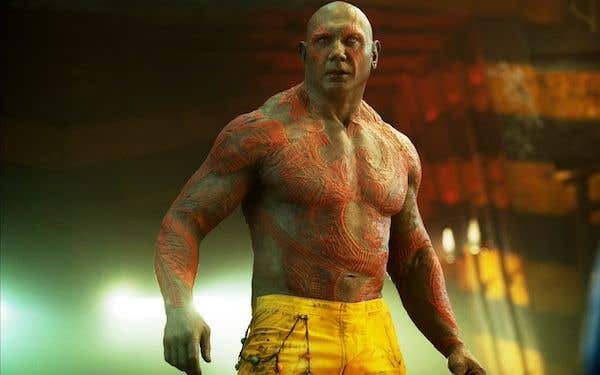 Dave Bautista as Drax in Guardians of the Galaxy (2014)